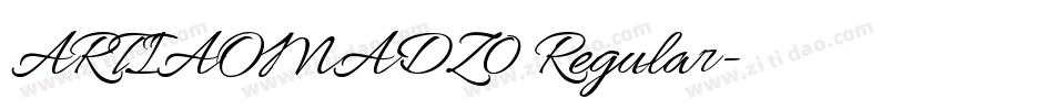 ARTIAOMADZ0 Regular字体转换